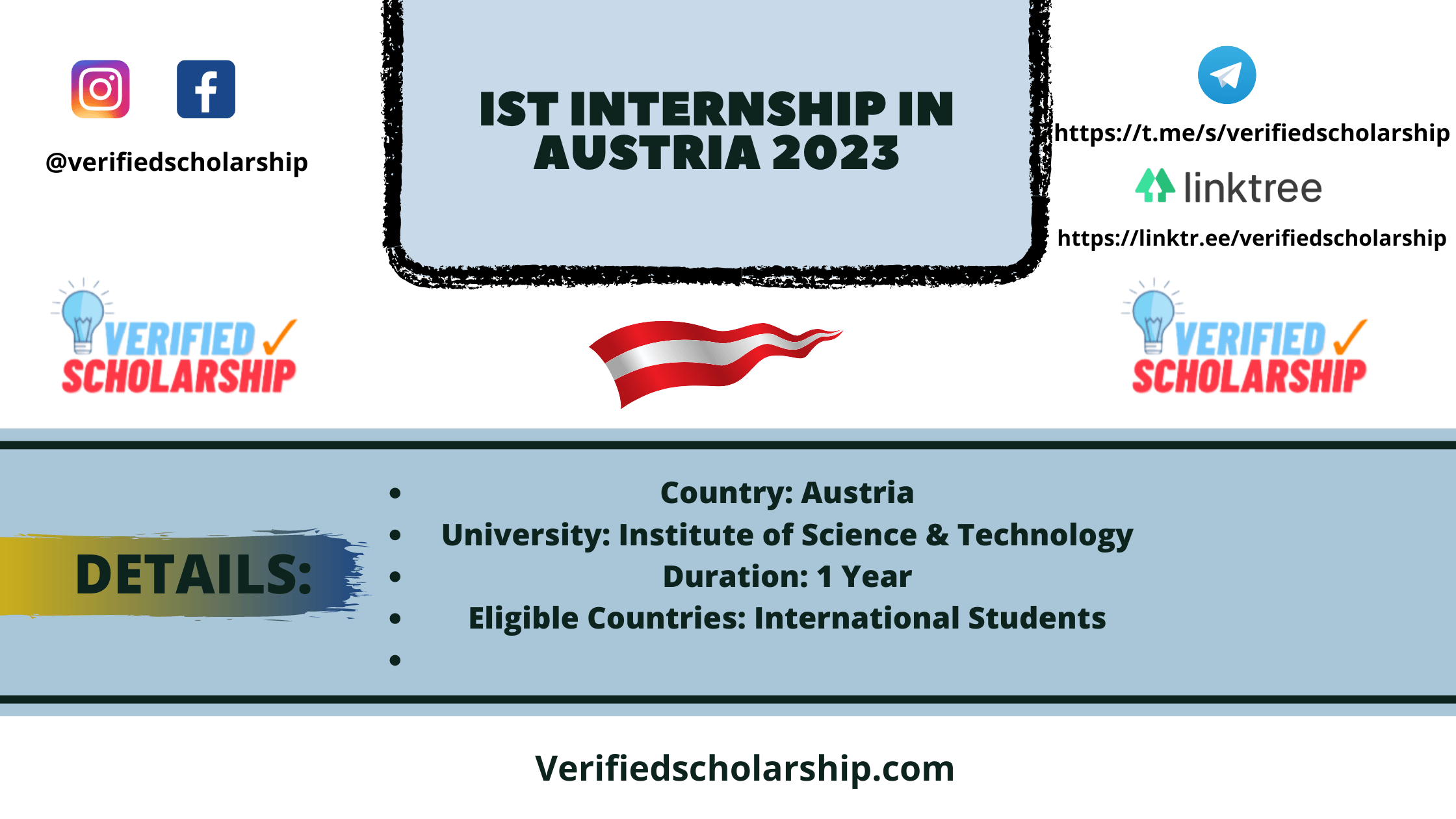 Ist Internship Austria 2023 Verified Scholarship