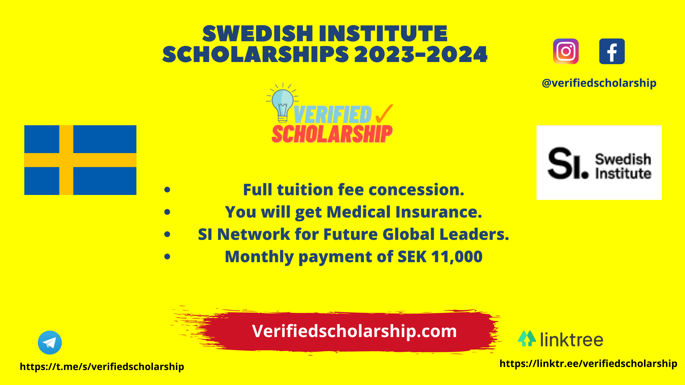 Swedish Institute Scholarships 20232024 Verified Scholarship